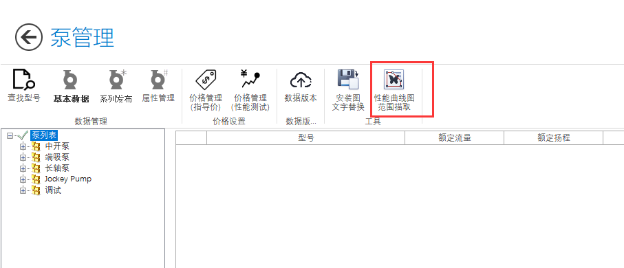 性能曲线图范围描取