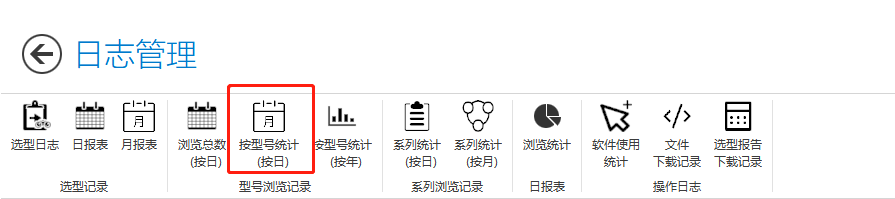 "按型号统计（按日）"